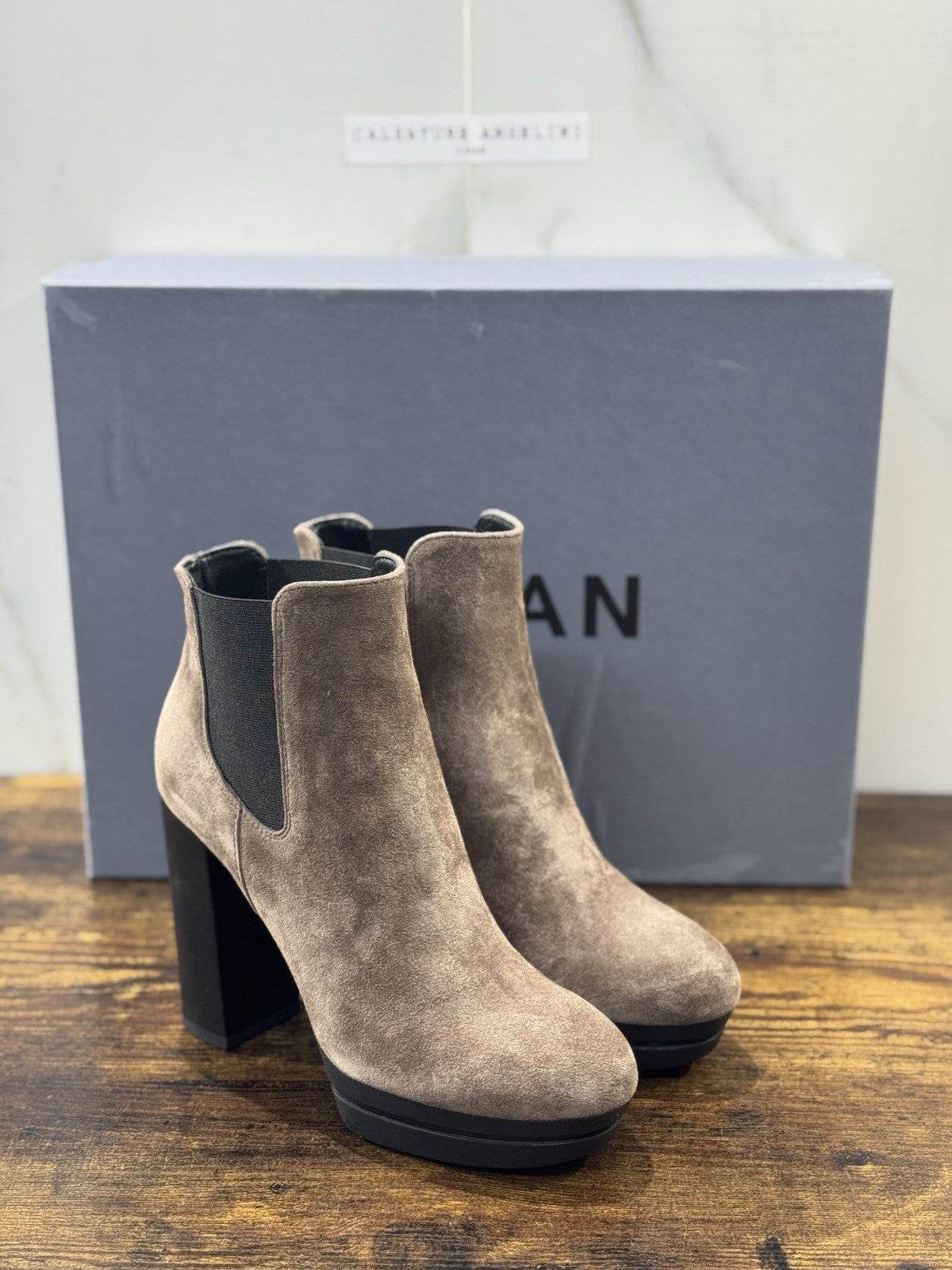 Hogan Interactive Stivaletto  Suede Palude Con Tacco Casual Hogan Donna 36