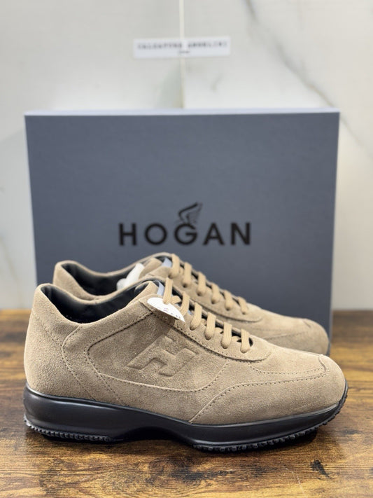 hogan interactive Sneaker Pelle Suede Tortora Medio    Uomo 41