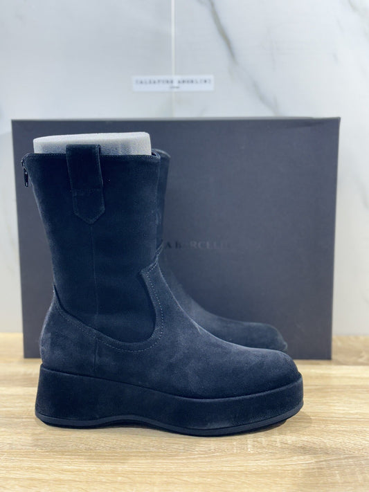 Paloma Barcelo’ Stivaletto Ander    Donna Pelle Suede  Nero Zeppa  41