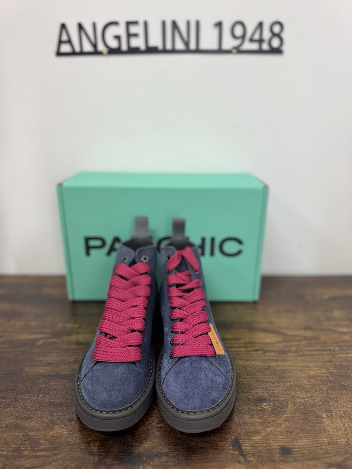 Panchic Ankle Boot Suede Blu Casual Sneaker Donna 36