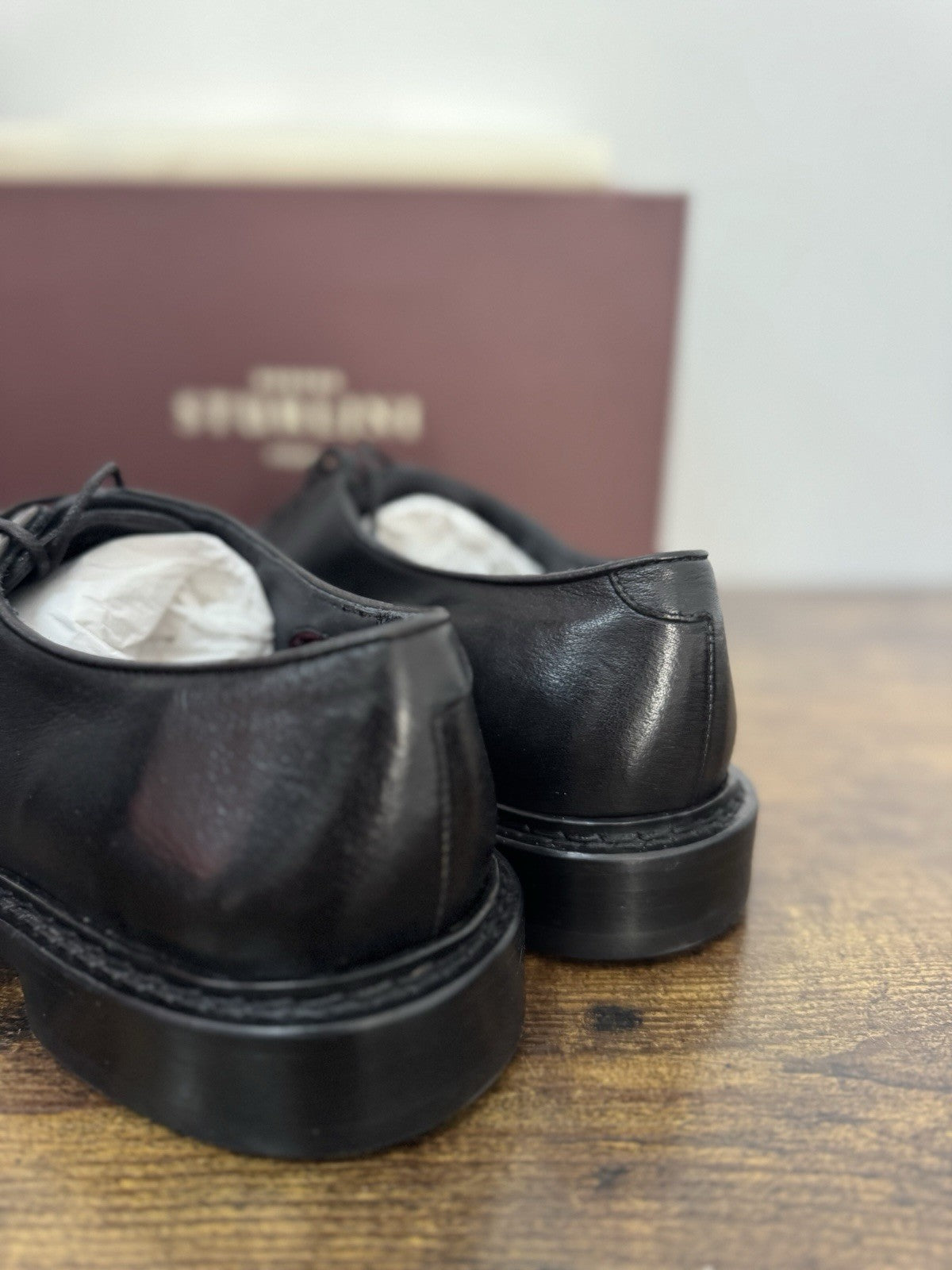 Sturlini  Derby Pelle Nero  Luxury Scarpa Uomo 42.5