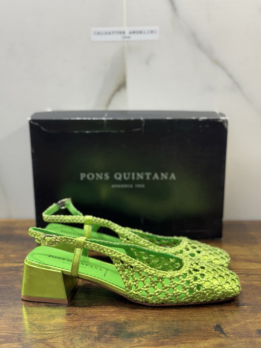 Pons Quintana Sandalo Sling Back Verde Con Tacco   Casual Pons Quintana Donna 40