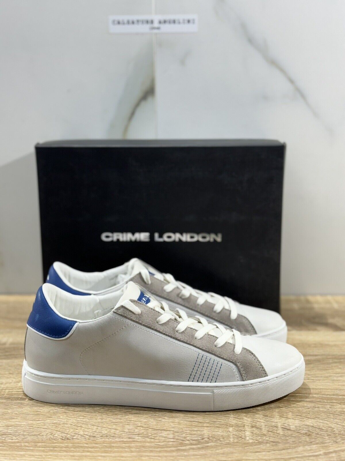 Crime London Sneaker Uomo Low Top Essential      Pelle  Casual Men Shoes 45