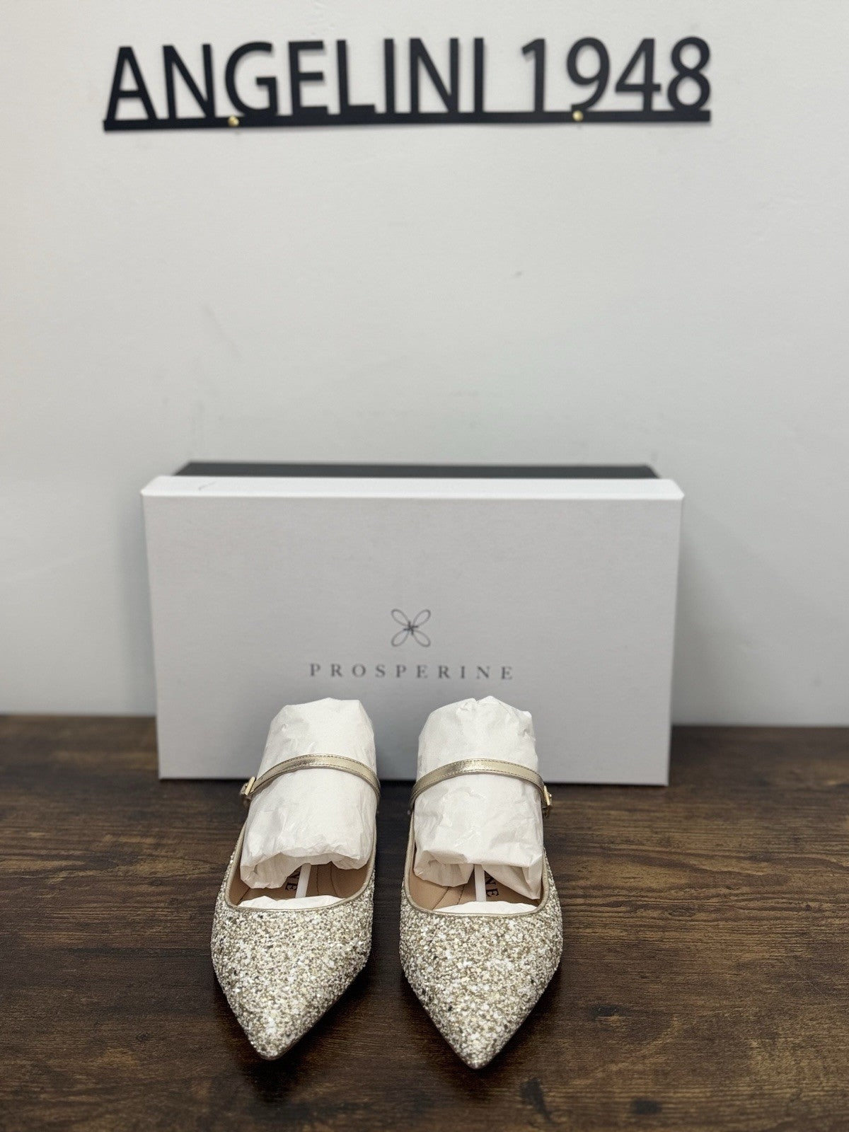 Prosperine Ballerina Glitter Oro  Nero  Casual Scarpa Donna 36