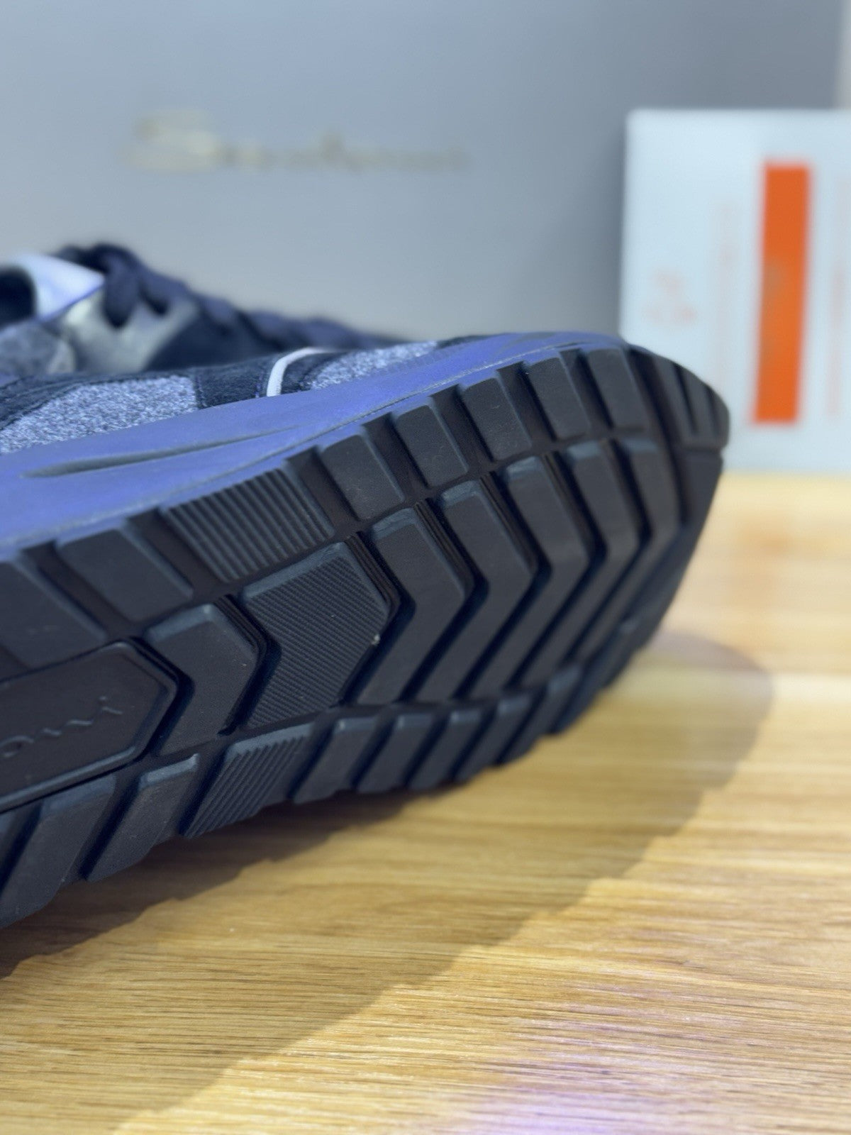 Santoni Innova Sneaker Suede Nero Grey Con Fur Luxury Santoni Scarpa Uomo 42