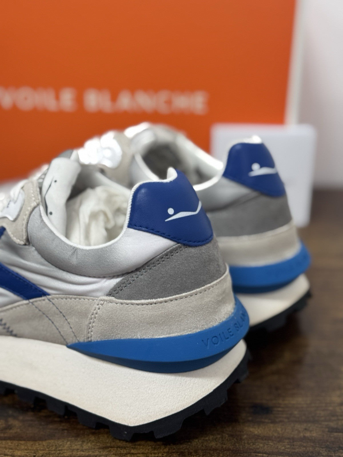 Voile Blanche Sneaker Owark  Pelle Bianca Casual Uomo 40