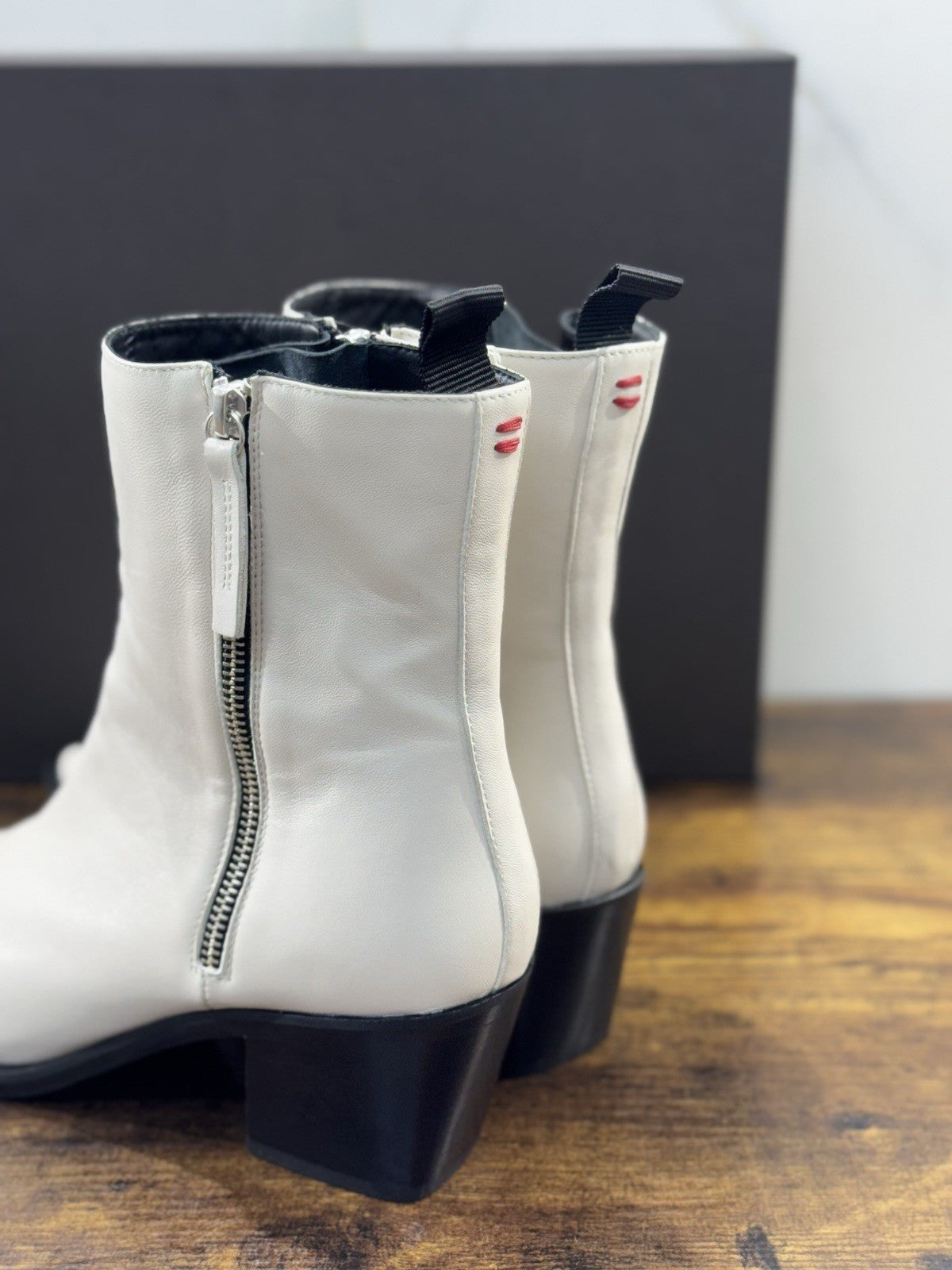 HALMANERA Stivaletto Texan Pelle Roccia  Con Tacco Luxury Made In Italy Donna 41