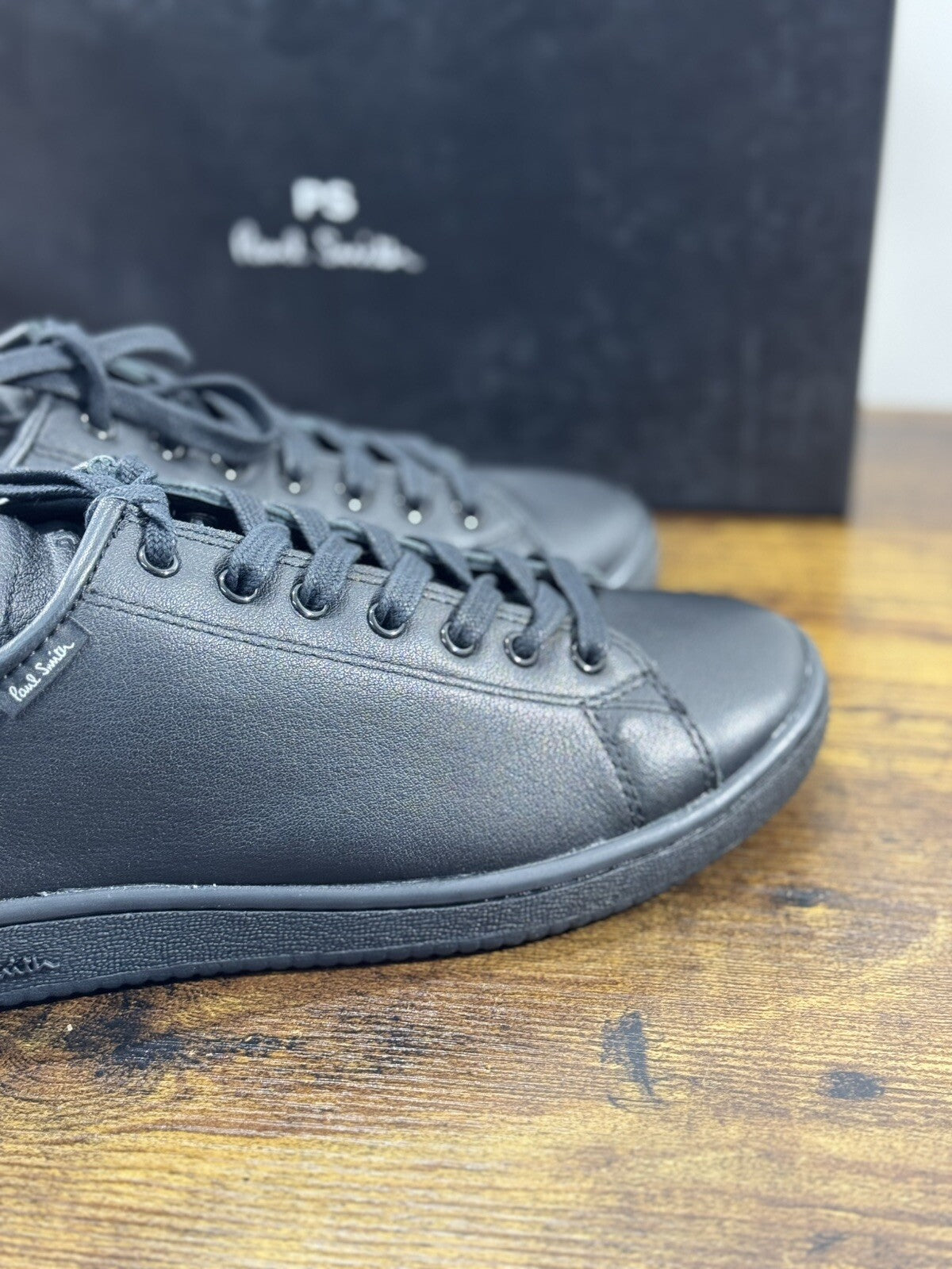 Paul Smith Sneaker Uomo Miyata Pelle Nera Casual Luxury Men Shoe 40