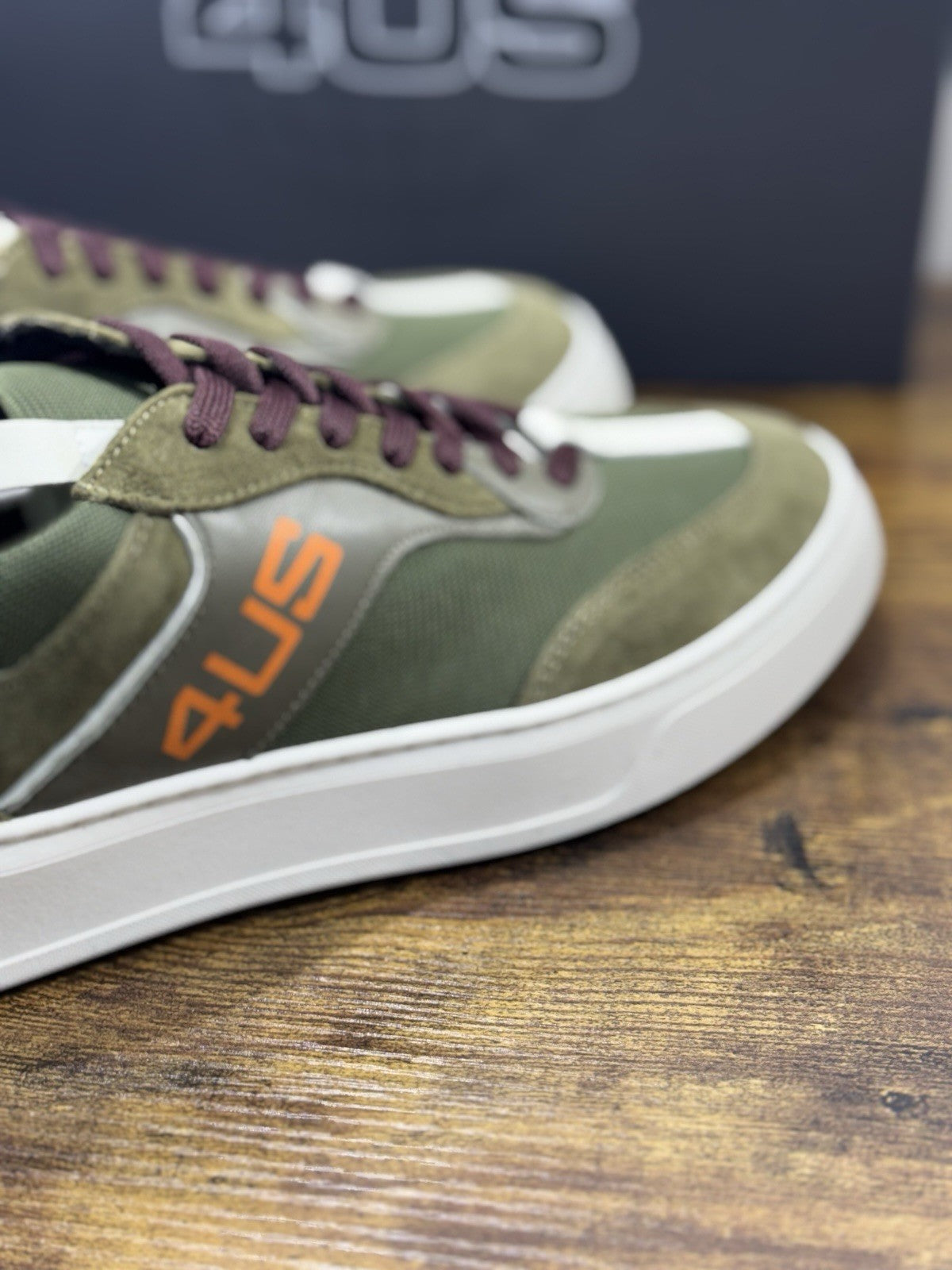 Paciotti 4US Sneaker Uomo Pelle Suede Verdone    Casual 44