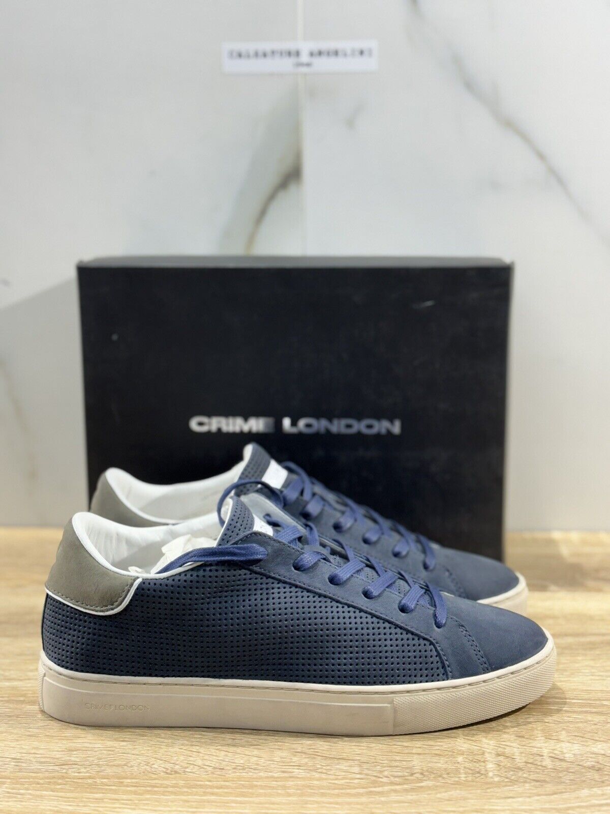 Crime London Sneaker Uomo Low Top Essential      Pelle  Casual Men Shoes 41