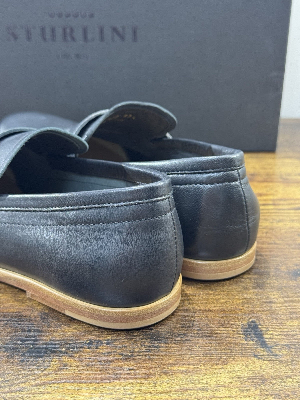 Sturlini Firenze Mocassino Pelle Nero Ultra Flexible Donna 37.5