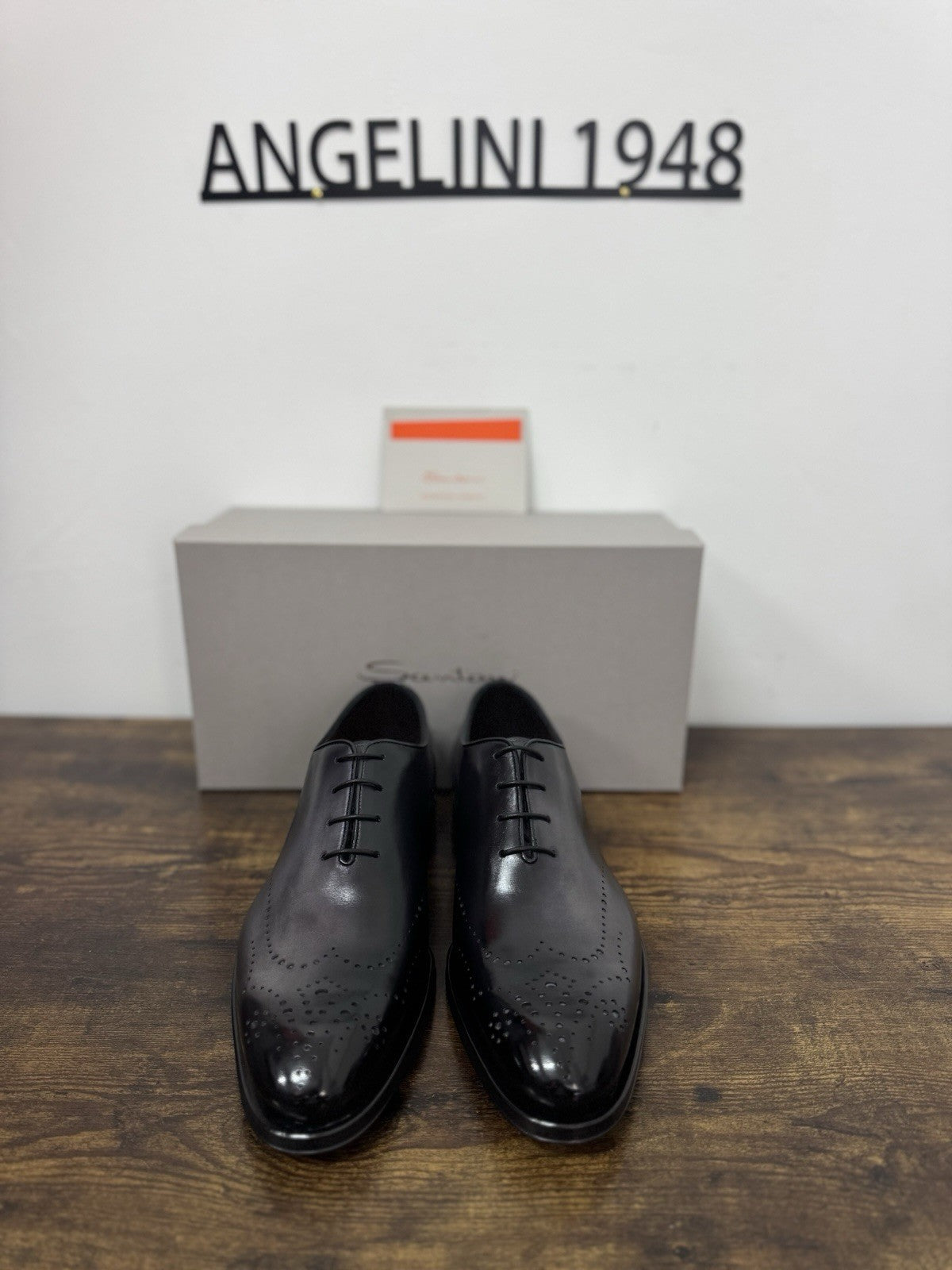 Santoni Stringata 4 Fori Goodyear Pelle Grey Luxury Santoni Scarpa Uomo 41