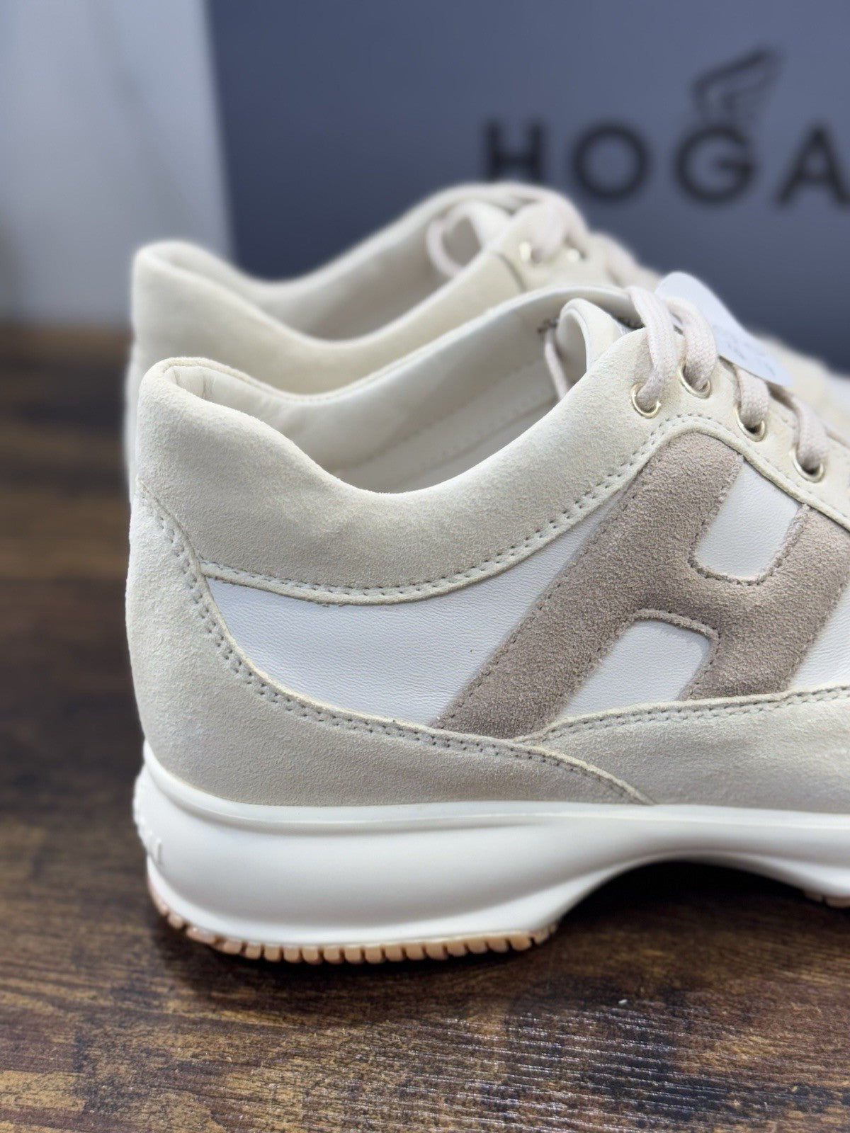 Hogan Interactive Pelle Bianca Suede     Casual Hogan Donna 37