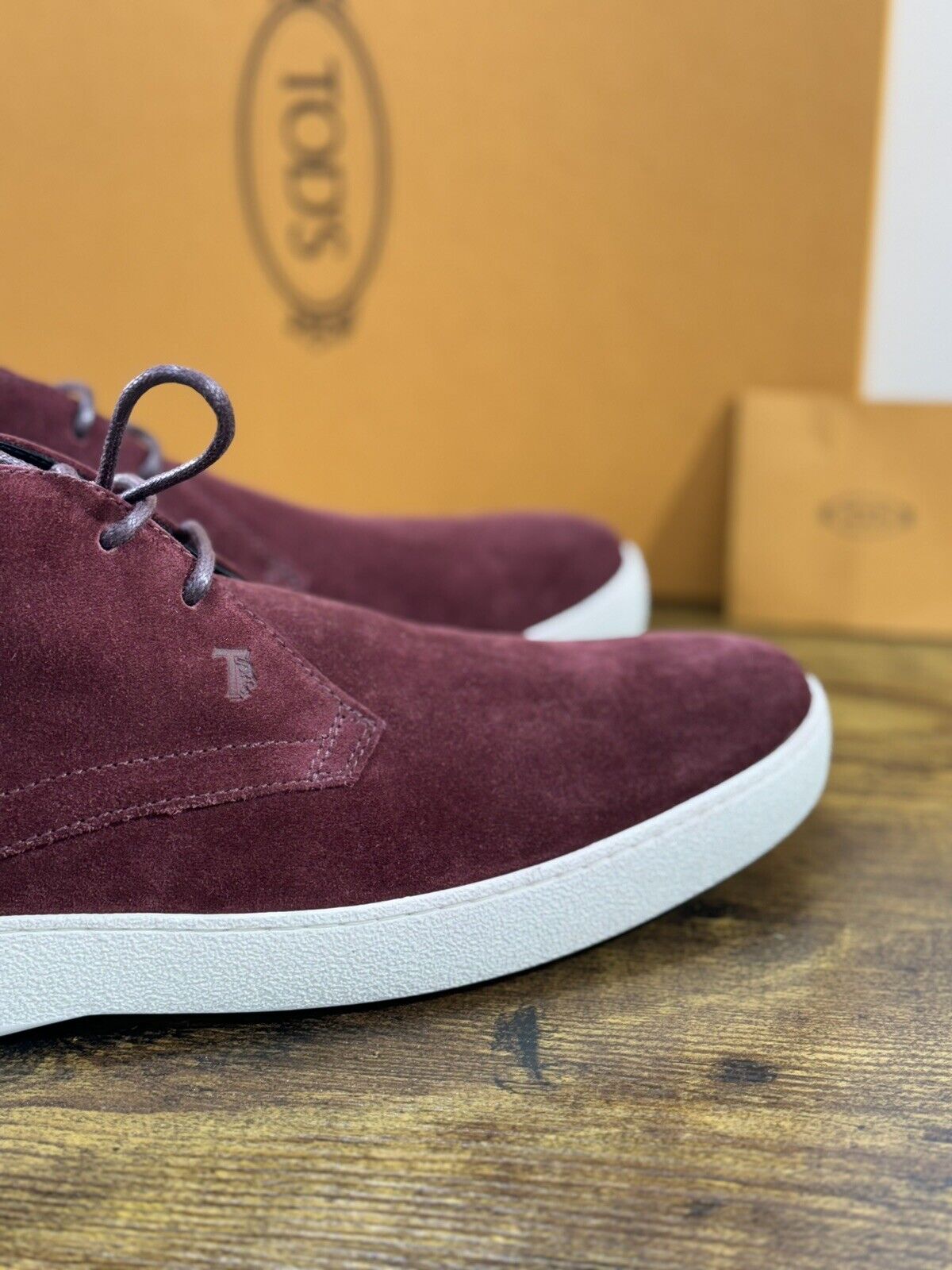 Tod’s Polacco Uomo Casual Suede Bordo’ Luxury Tod’s Boot Men 41.5