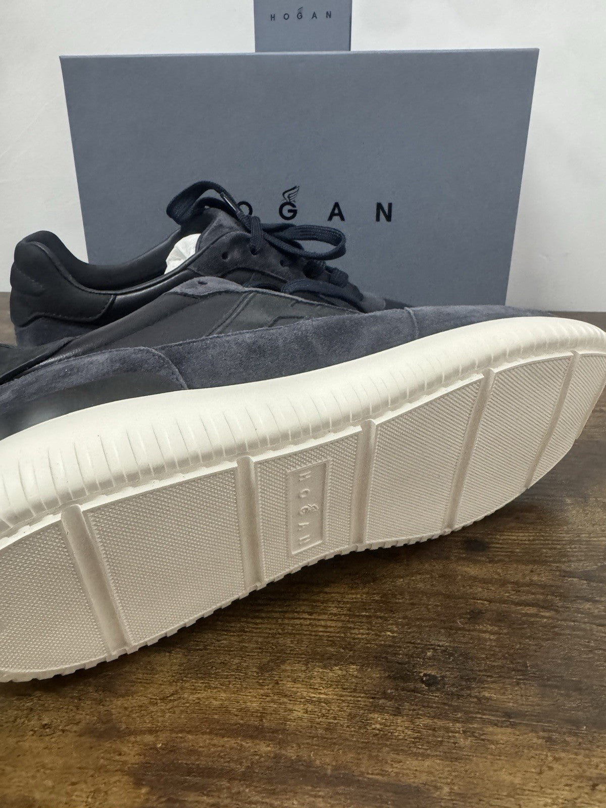 Hogan H709 sneaker Pelle Blu   memory foam Luxury HoganShoes Uomo 43