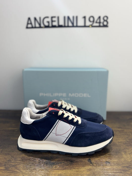 Philippe Model Tour Low Sneaker Pelle Blu     Casual Uomo 40