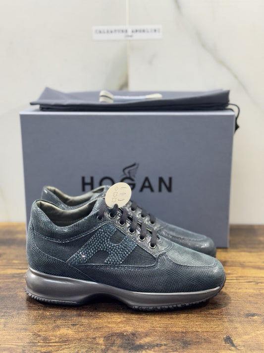 Hogan Interactive Pelle Blu Denim H Strass Casual Hogan Donna 38.5