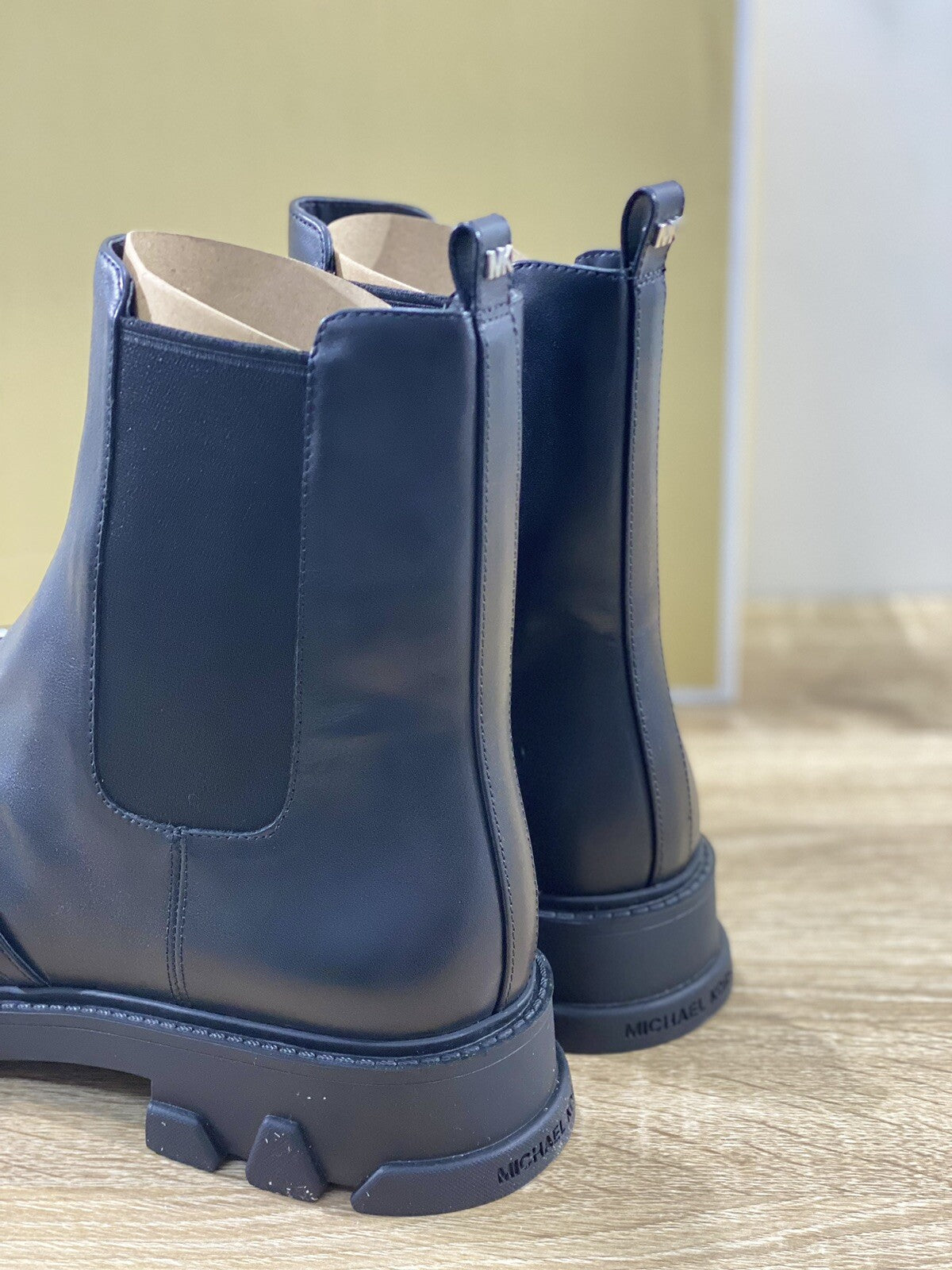 Michael Kors Stivaletto donna scarlett bootie pelle nera casual boot 41