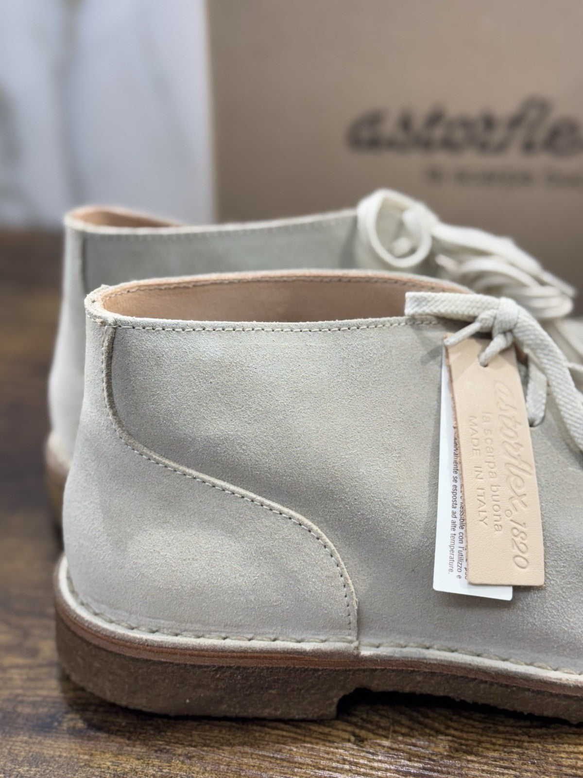 Astorflex Deukeflex  Polacchino  Suede Ecru’  Casual Boot Uomo 42
