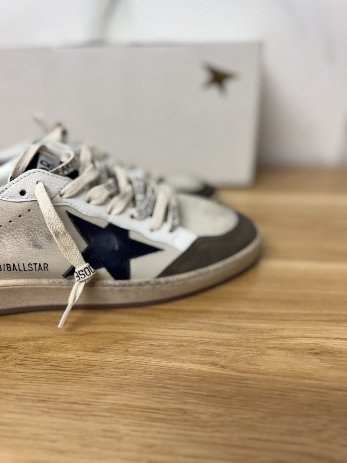 Golden Goose Ball Star Crema Light Green Blu   Luxury Golden Goose Uomo 44