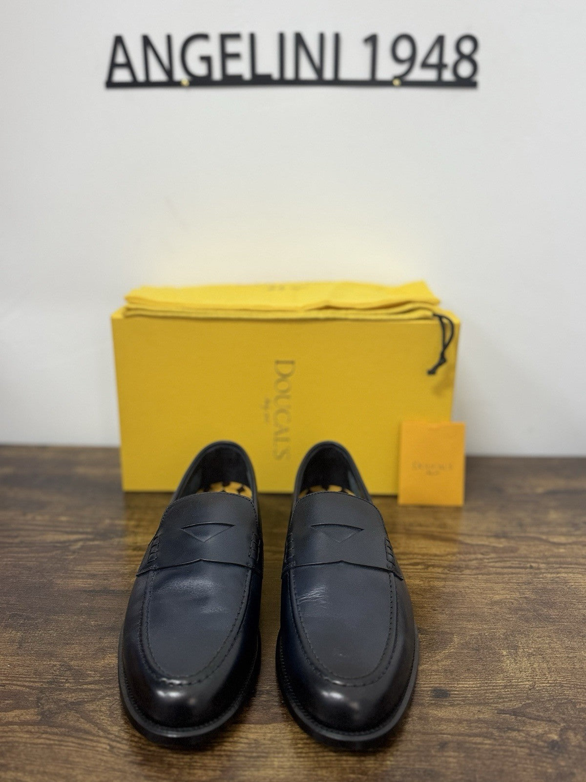 Doucal’s  Mocassino Pelle Nappa Blu   Casual Scarpa Uomo 41