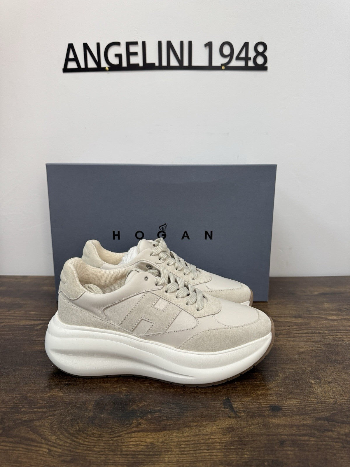 Hogan H696 Sneaker Casual Suede Yougurt  Donna 36.5
