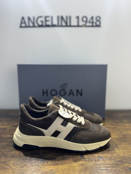 Hogan Hyperlight Sneaker Suede Brown    Memory Foam Causal Hogan Uomo 42.5