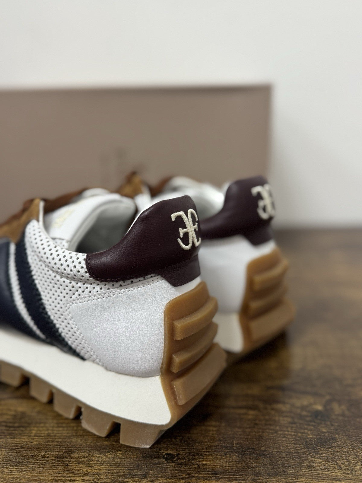 Fabi Sneaker Suede Cuoio  Blu Casual Uomo 43