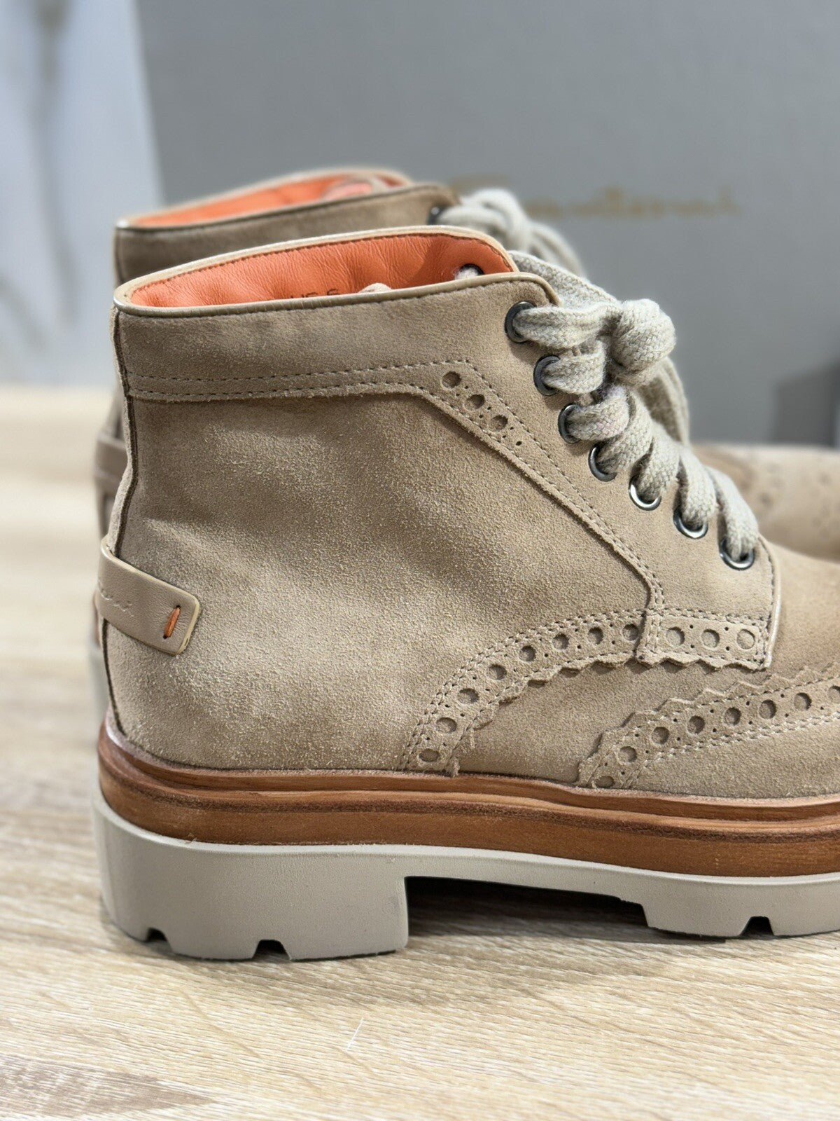 Santoni Polacchino   Uomo Extra light Luxury Men Santoni Men Boot Sabbia 40
