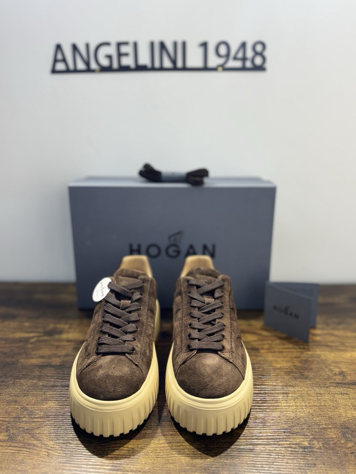 Hogan H Stripes Suede Marrone Memory Foam Casual Hogan Donna 39