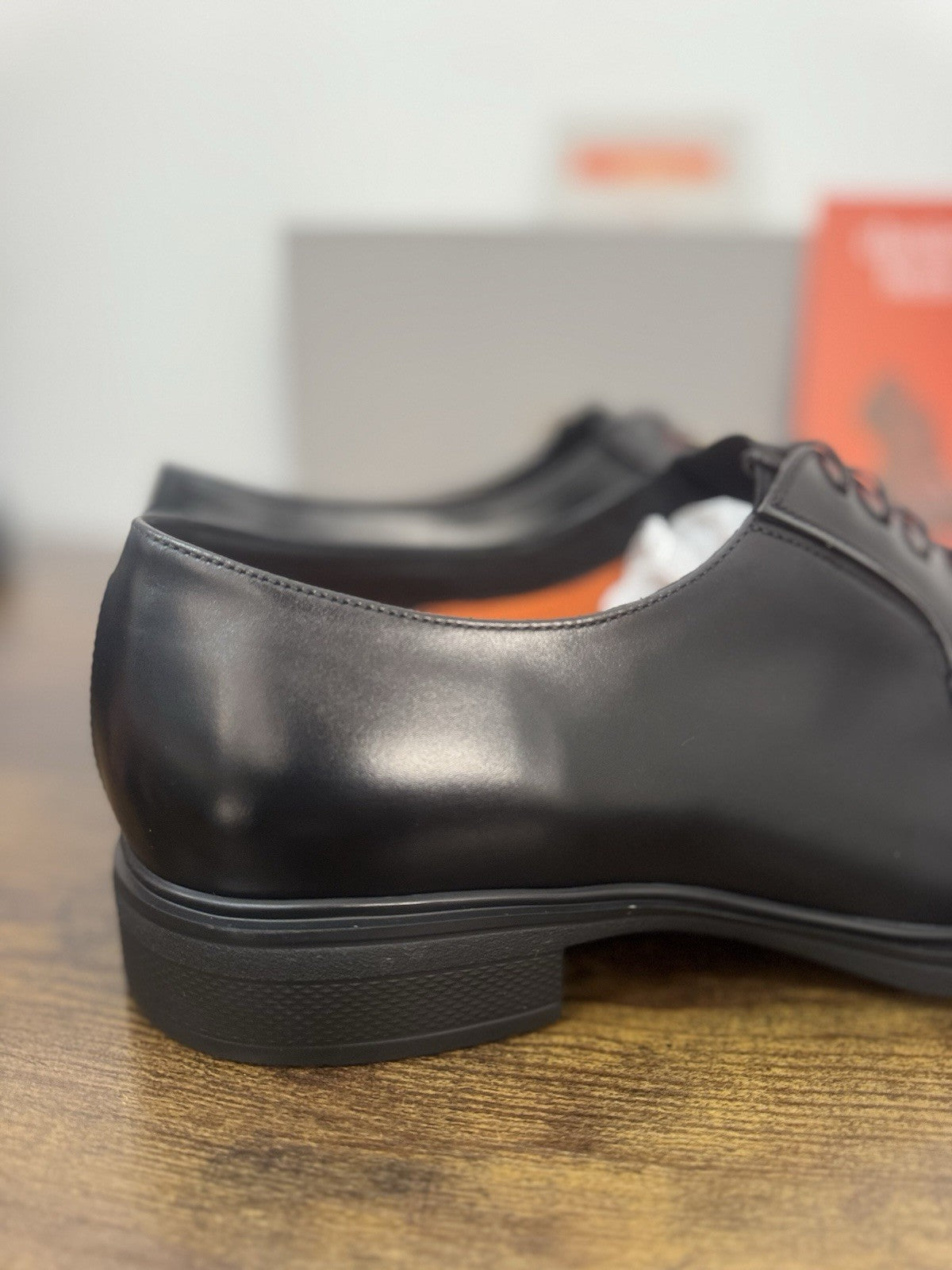 Santoni Stringata Derby Easy On Pelle Nero  Luxury Santoni Scarpa Uomo 43