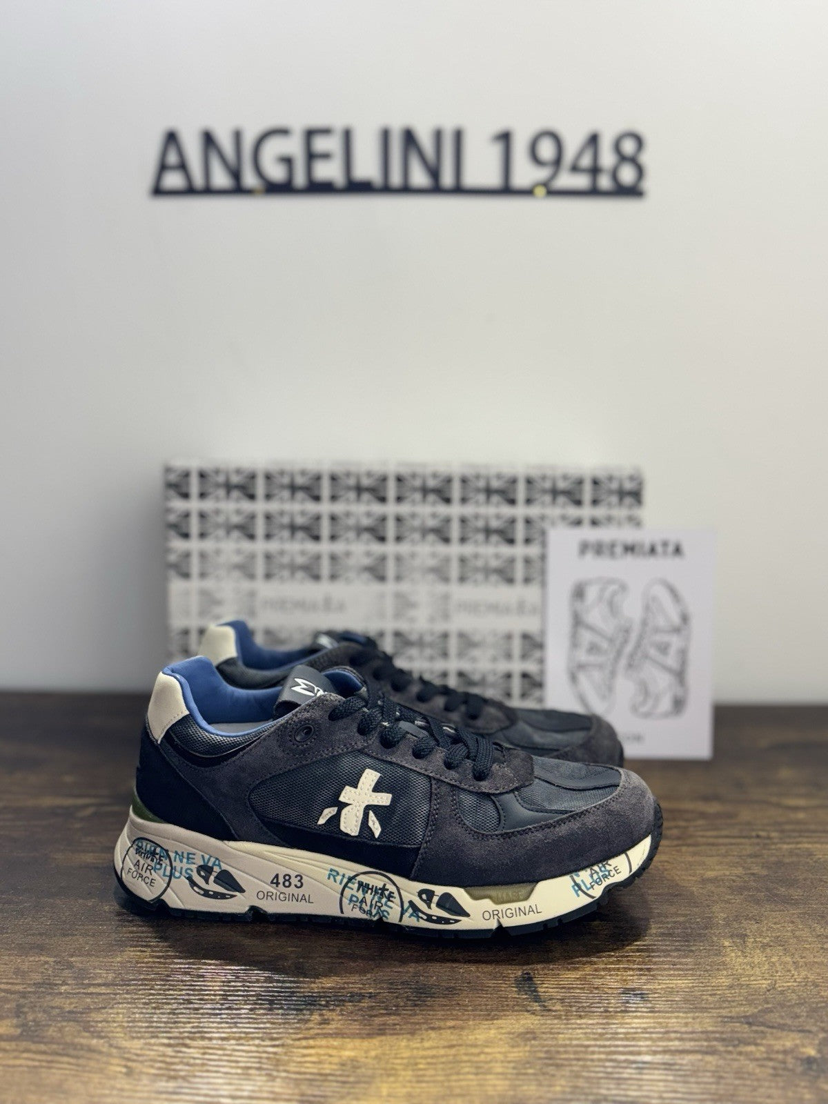 Premiata Mase  Sneaker Suede Avio Casual Premiata Uomo 45