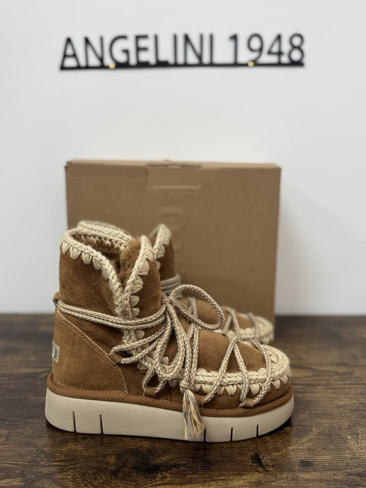 Mou Bounce Boot  Suede Cognac Casual Mou Boot Donna 38