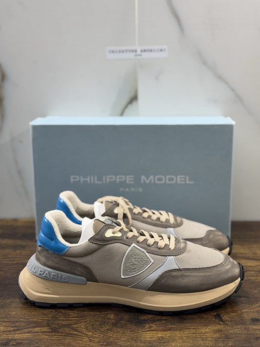 Philippe Model  Antibes Sneaker Pelle Taupe  Casual Uomo 41