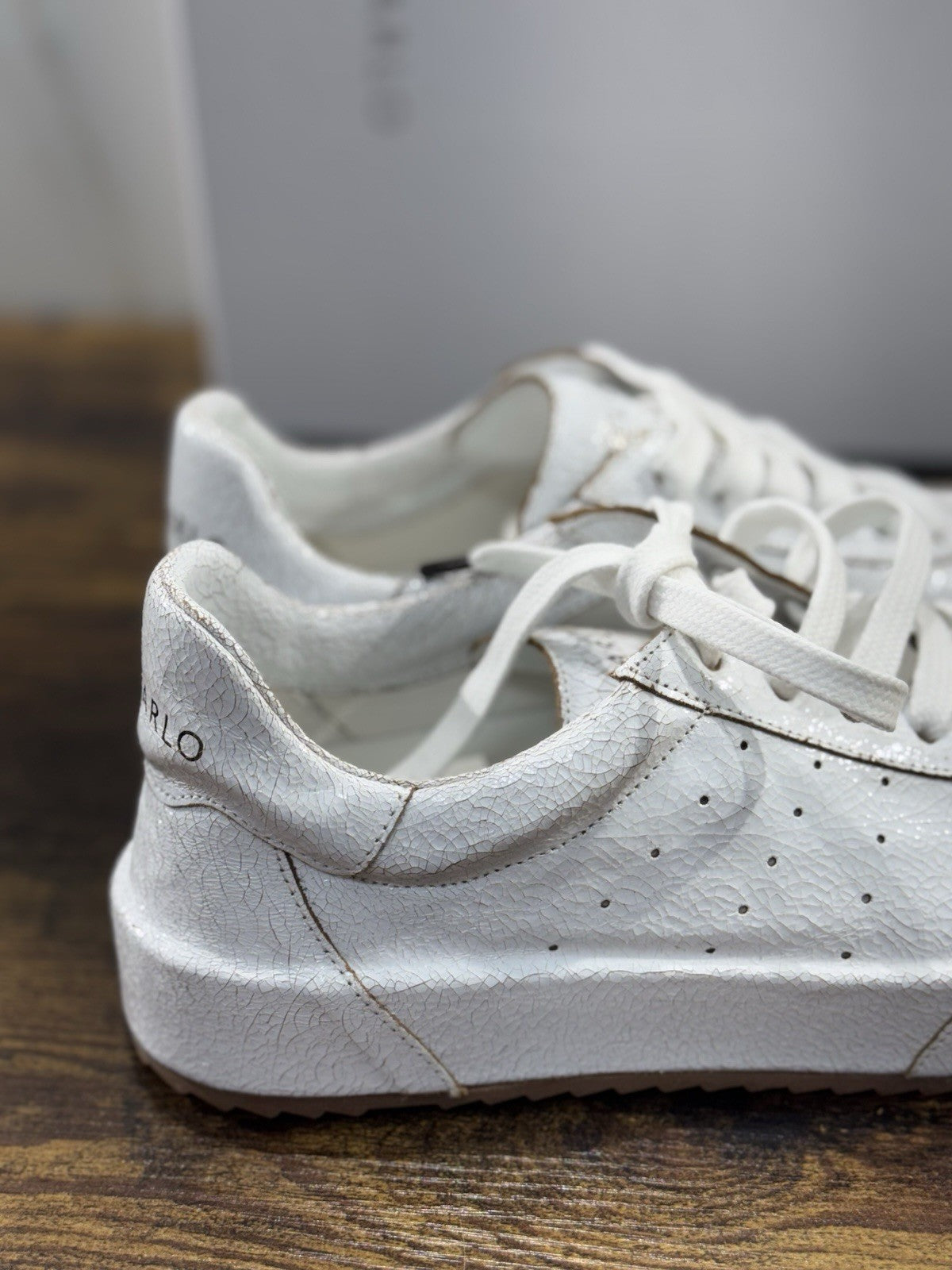 Del Carlo Sneaker     Pelle Bianco    Luxury Made In Italy Casual   Donna 41