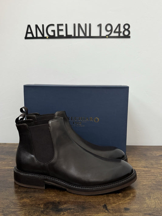 Marechiaro 1962 Chelsea Boot Pelle Marrone Made In Italy Uomo 45
