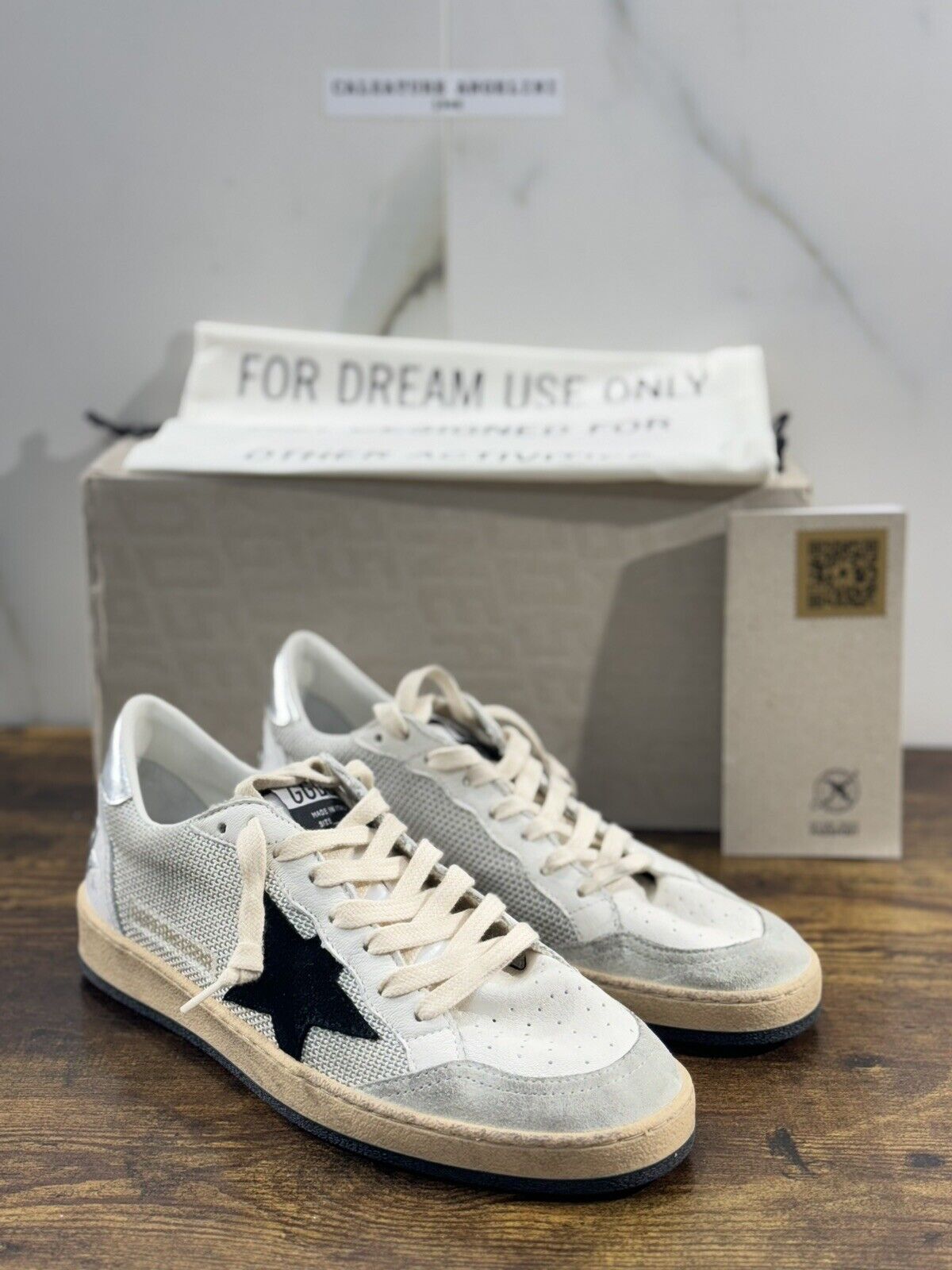 Golden Goose Ball Star Sneaker Uomo Light Silver Luxury Casual Golden Goose 41