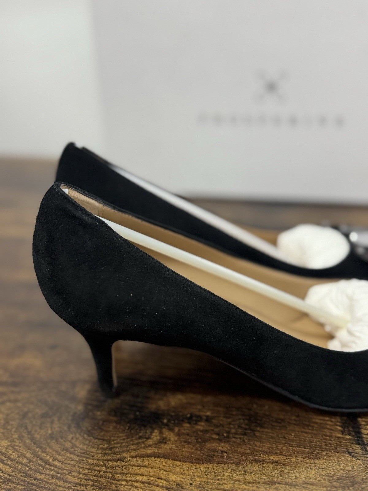 Prosperine Décolleté Pelle  Suede Nero Con Tacco  Scarpa Donna 41