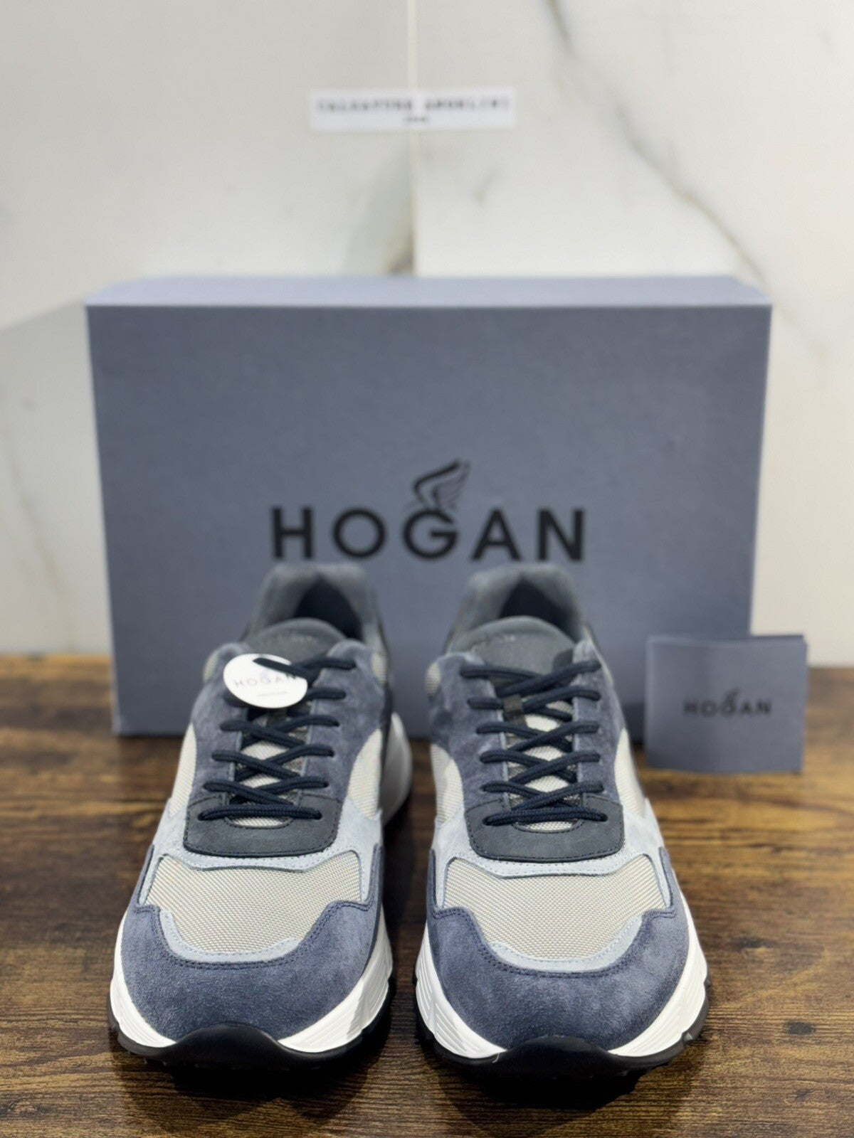 Hogan Hyper light  sneaker Pelle Blu  memory foam Luxury Hogan Men Shoes 44
