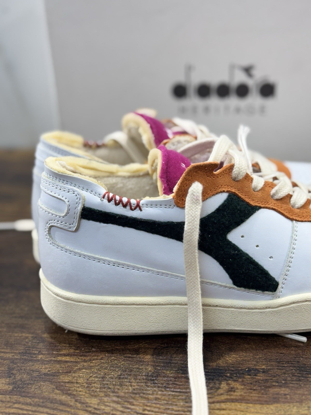 diadora heritage Sneaker Mi Basket Row Cut Tennis      Made In Italy  Uomo 40