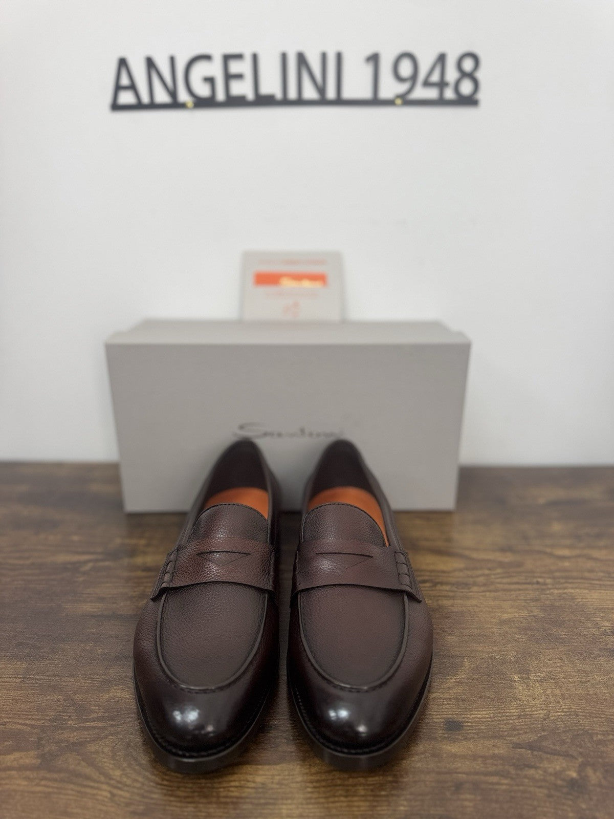 Santoni Mocassino Goodyear  Pelle  Marrone  Luxury Scarpa Santoni Uomo 42.5