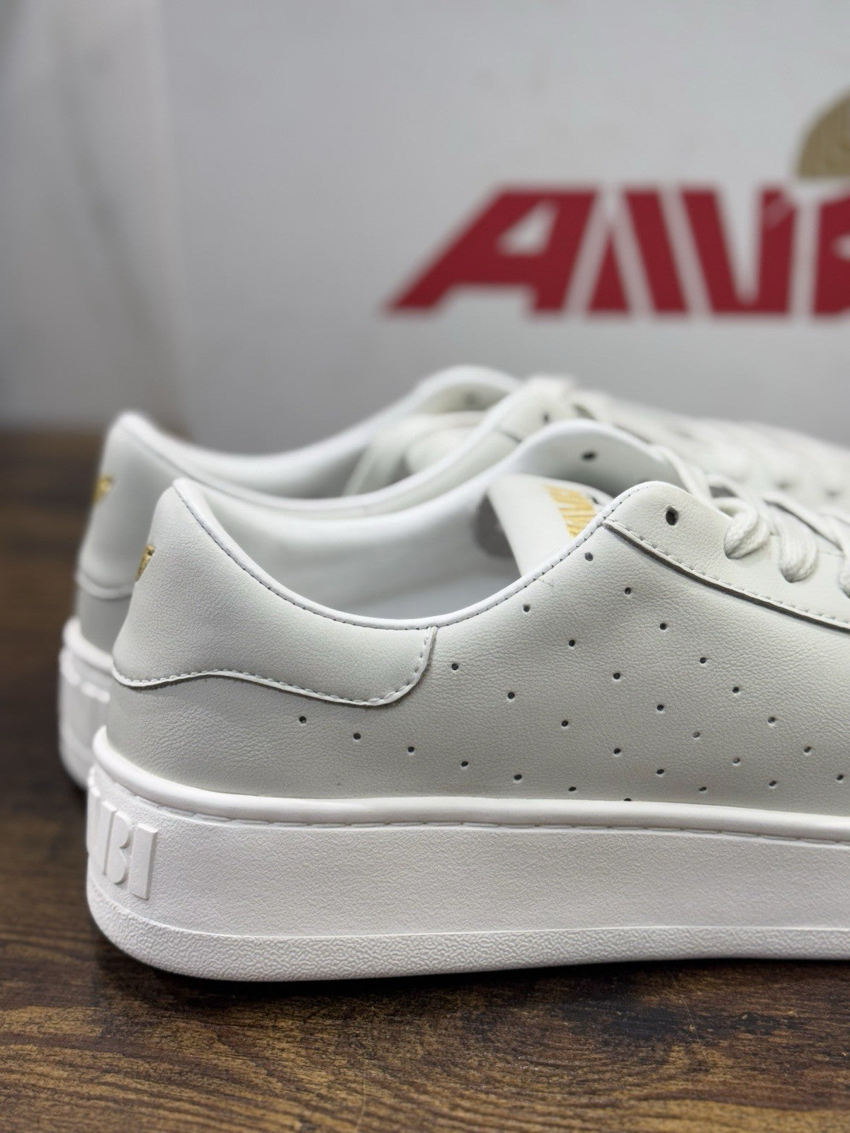 Ambi Sneakers Pelle Bianca Causal Top Quality Leather Soft  Scarpa Uomo 44