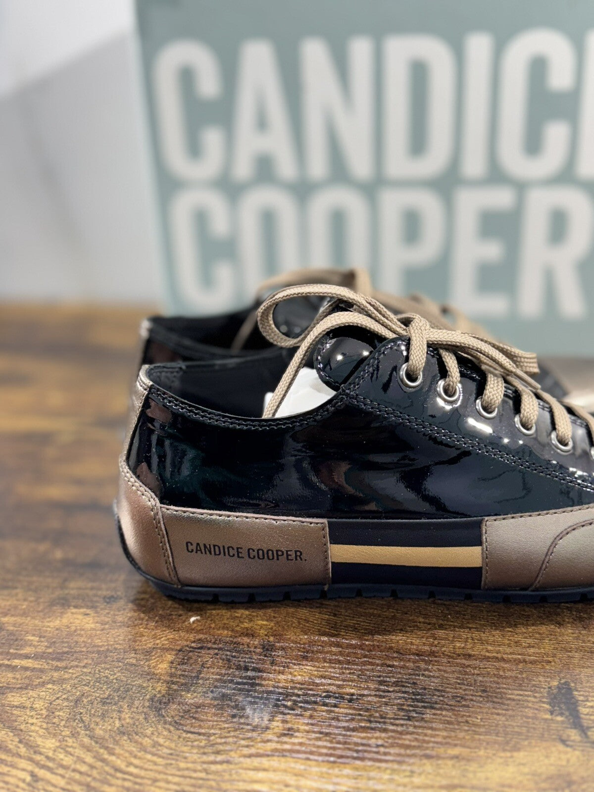 Candide Cooper Sneaker Donna Nero Bronzo  Casual Shoes 37