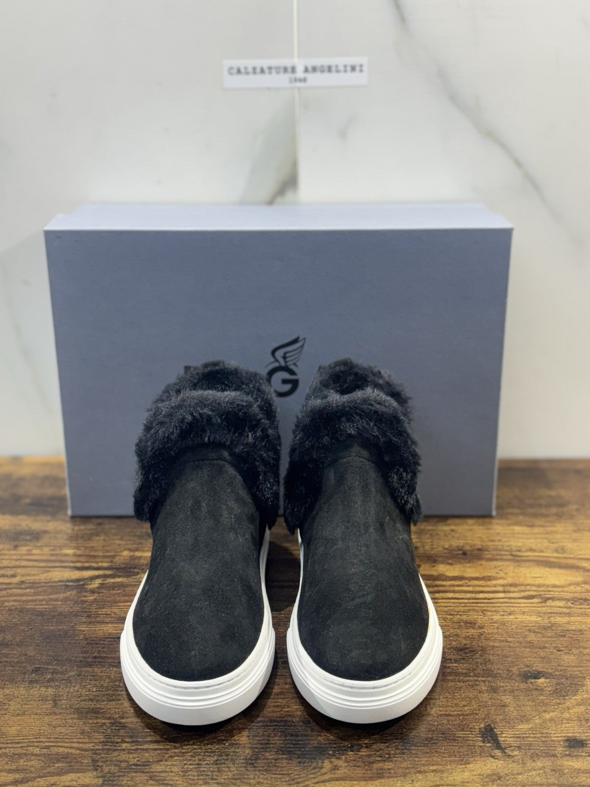 Hogan H366 Stivaletto Winter Feeling Suede Nero Casual Hogan Donna 36