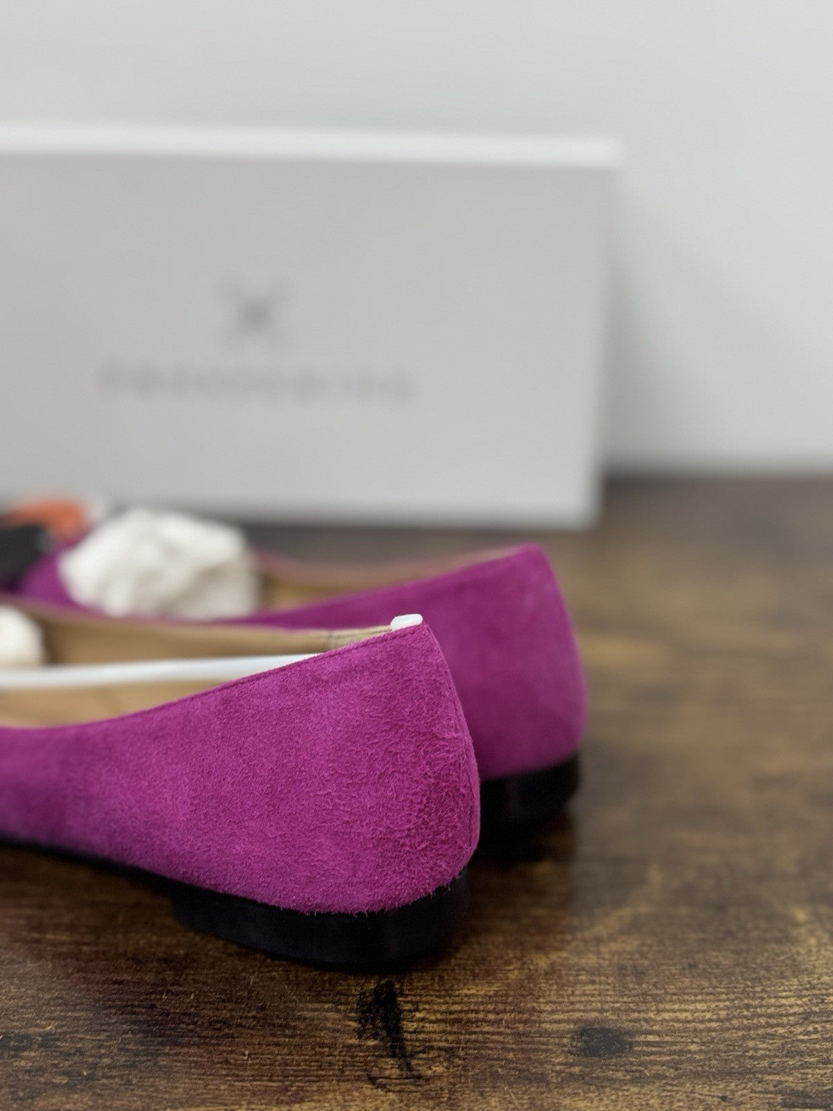 Prosperine Ballerina  Suede Magenta Flat  Scarpa Donna 35