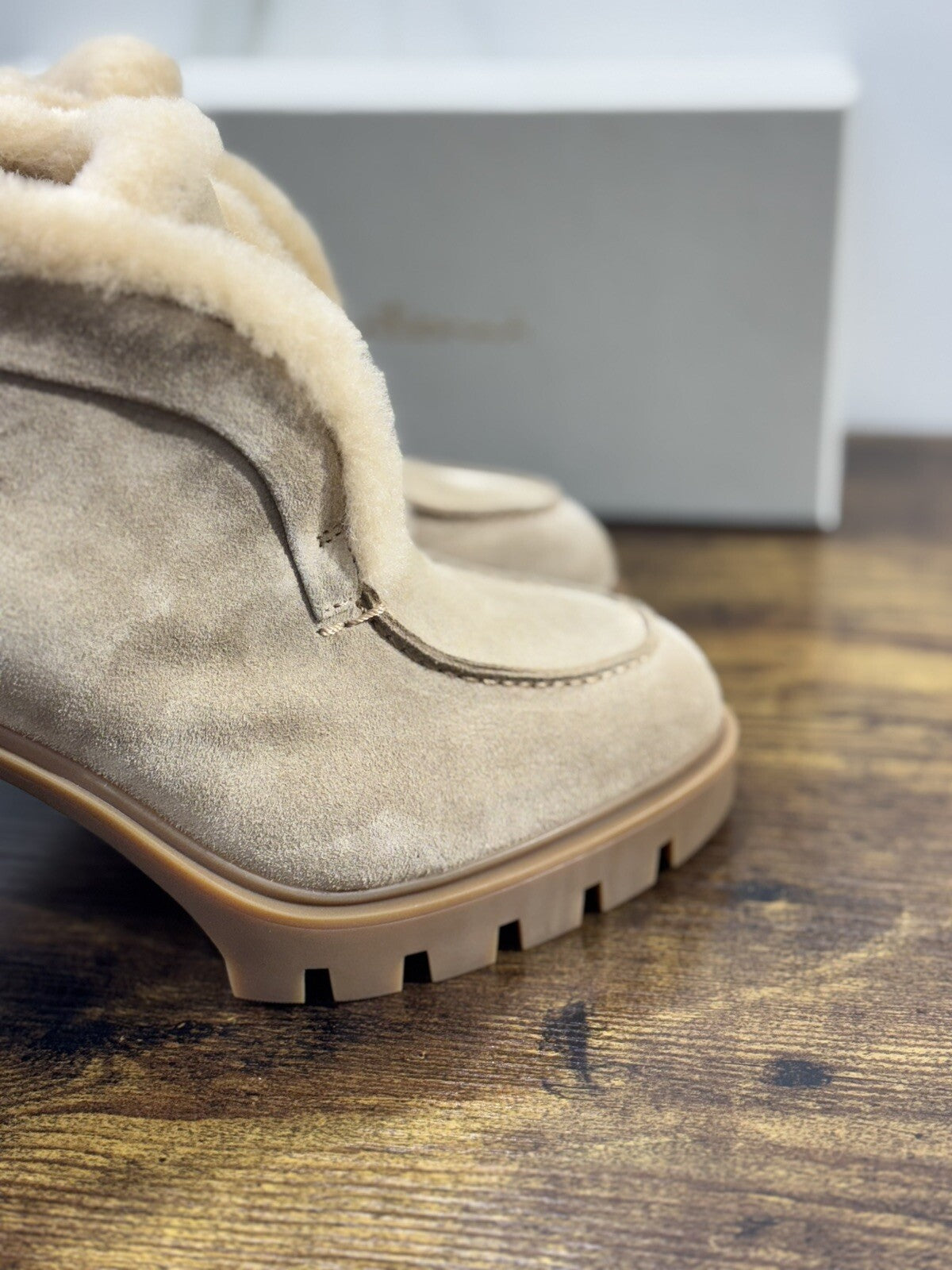 Santoni Tronchetto  Donna Pelle Suede   Casual Luxury Boot Woman Santoni 38.5