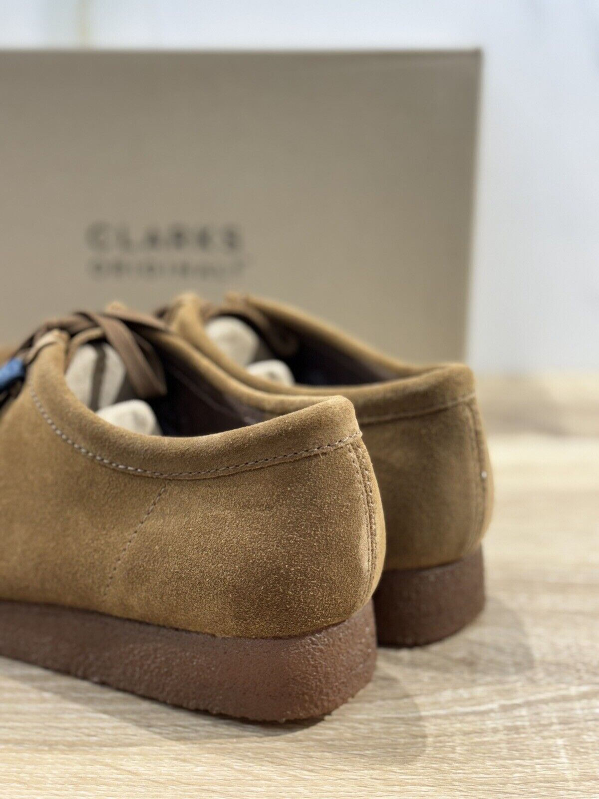 Clarks Wallabee Cup Scarpa Uomo Suede Cola   Icon Clarks Men Shoes 44