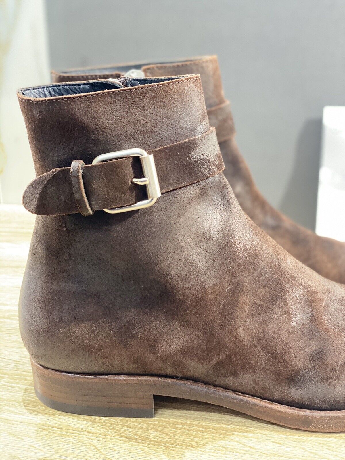 Mattia Capezzani Beatle Uomo 1930  In Crosta  Caffè  Luxury Handmade Boot 44