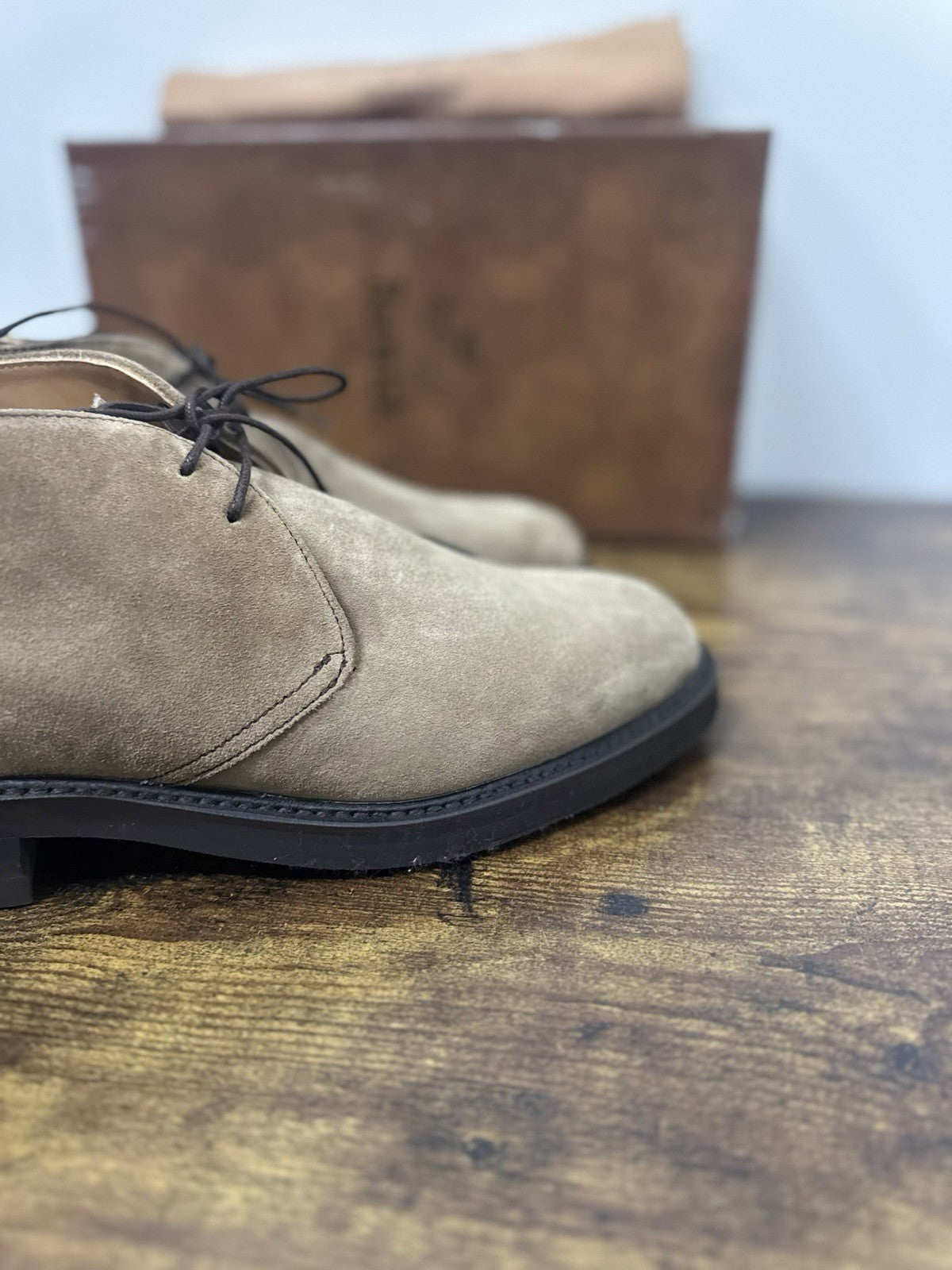 Berwick 1707 Polacchino Tabacco  Suede Fondo Vibram Uomo 39.5