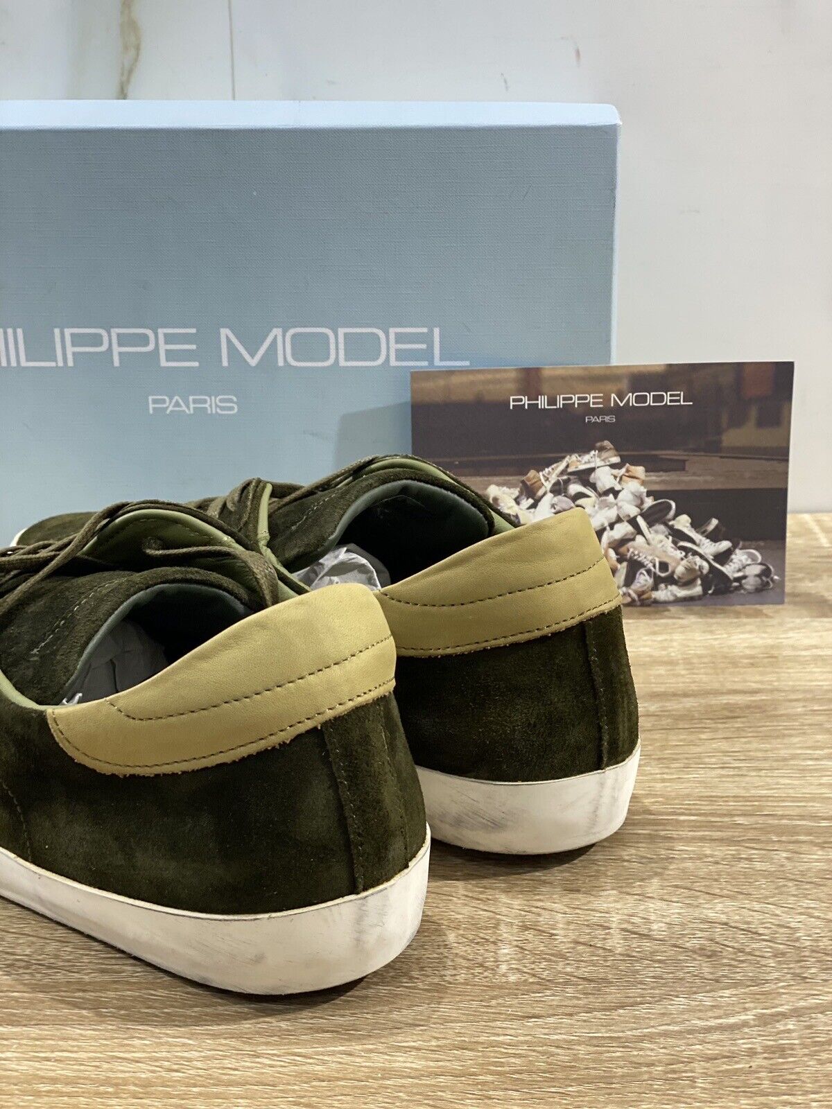 Philippe Model Paris  L  U Sneaker Uomo Suede Militare 40